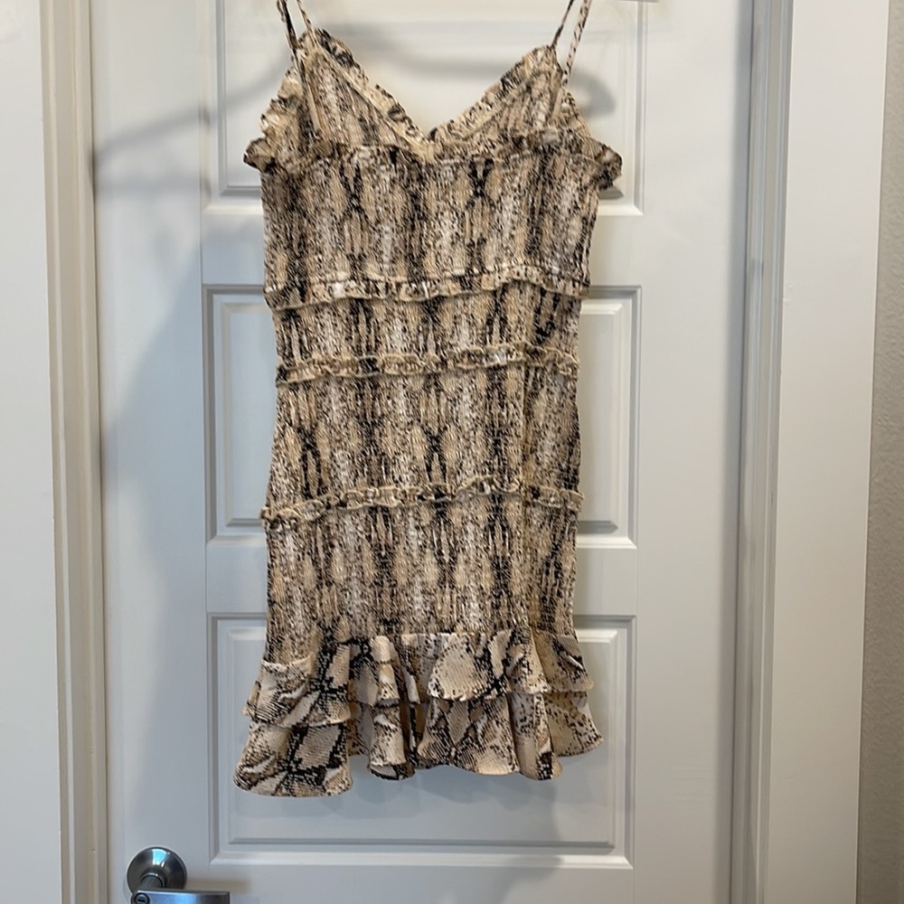 Snakeskin pattern bodycon Dress - Picture 4 of 5